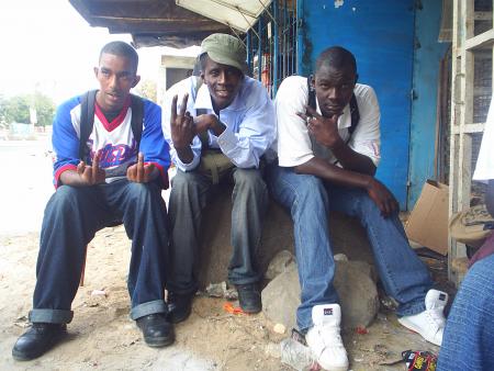 D�v, Joe et moi au milieu